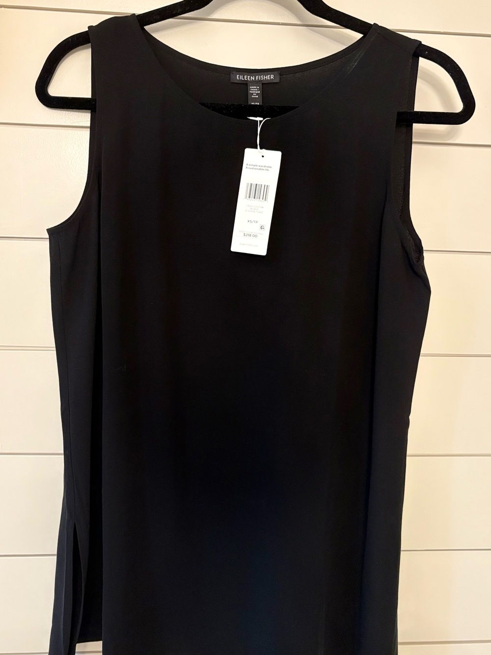 Eileen Fisher Women’s 100% Silk Sleeveless Blouse